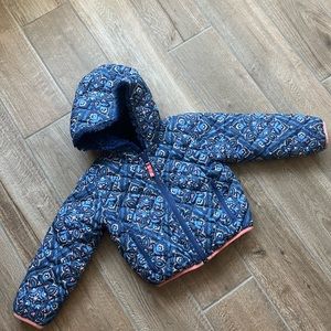 Garnet Hill Kids Reversible Print Jacket Sz S